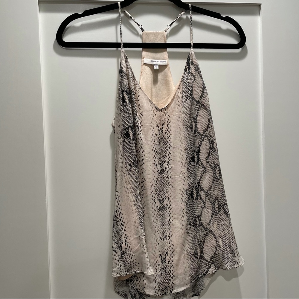 Lavender Brown Snakeskin Tank